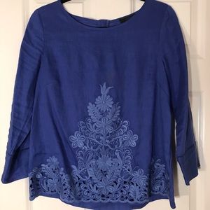 Jcrew blue blouse